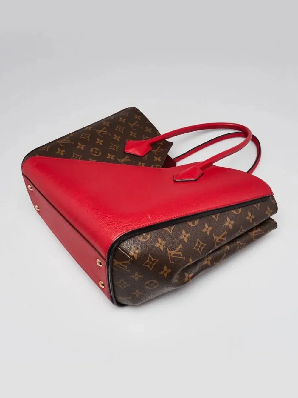 Louis Vuitton Monogram Canvas and Cerise Leather Kimono MM Tote Bag